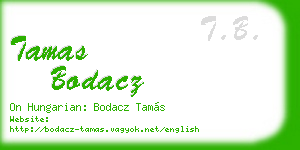 tamas bodacz business card